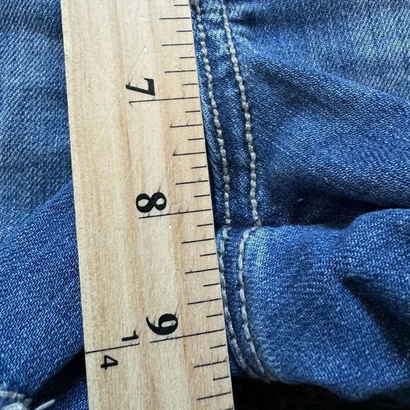 Billabong Women’s Denim Shorts Juniors Size 9 Cotton Blend Grunge Distressed - Picture 12 of 15